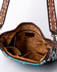 American Darling Messenger Hand Tooled Saddle Blanket Genuine Leather women bag western handbag purse