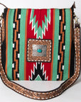 American Darling ADBGA268C Large Crossbody Hand Tooled Saddle Blanket Genuine Leather women bag western handbag purse