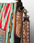 American Darling ADBGA268C Large Crossbody Hand Tooled Saddle Blanket Genuine Leather women bag western handbag purse