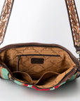 American Darling ADBGA268C Large Crossbody Hand Tooled Saddle Blanket Genuine Leather women bag western handbag purse