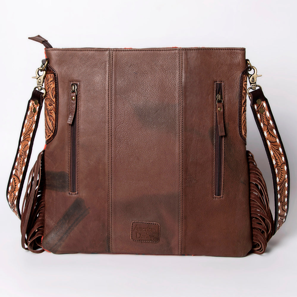 American Darling Messenger Saddle Blanket Genuine Leather Women Bag Western Handbag Purse
