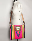 American Darling ADBGA271C Large Crossbody Hand Tooled Saddle Blanket Genuine Leather women bag western handbag purse