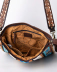 American Darling ADBGA273A Large Crossbody Hand Tooled Saddle Blanket Genuine Leather Women Bag Western Handbag Purse