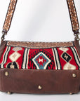 American Darling Messenger Hand Tooled Saddle Blanket Genuine Leather women bag western handbag purse