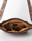 American Darling Messenger Hand Tooled Saddle Blanket Genuine Leather women bag western handbag purse