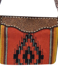 American Darling Messenger Hand Tooled Saddle Blanket Genuine Leather women bag western handbag purse