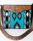 American Darling Messenger Hand Tooled Saddle Blanket Genuine Leather women bag western handbag purse