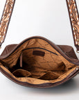 American Darling Messenger Hand Tooled Saddle Blanket Genuine Leather women bag western handbag purse