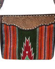 American Darling Messenger Hand Tooled Saddle Blanket Genuine Leather women bag western handbag purse