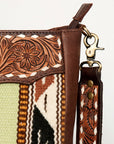 American Darling Messenger Hand Tooled Saddle Blanket Genuine Leather women bag western handbag purse