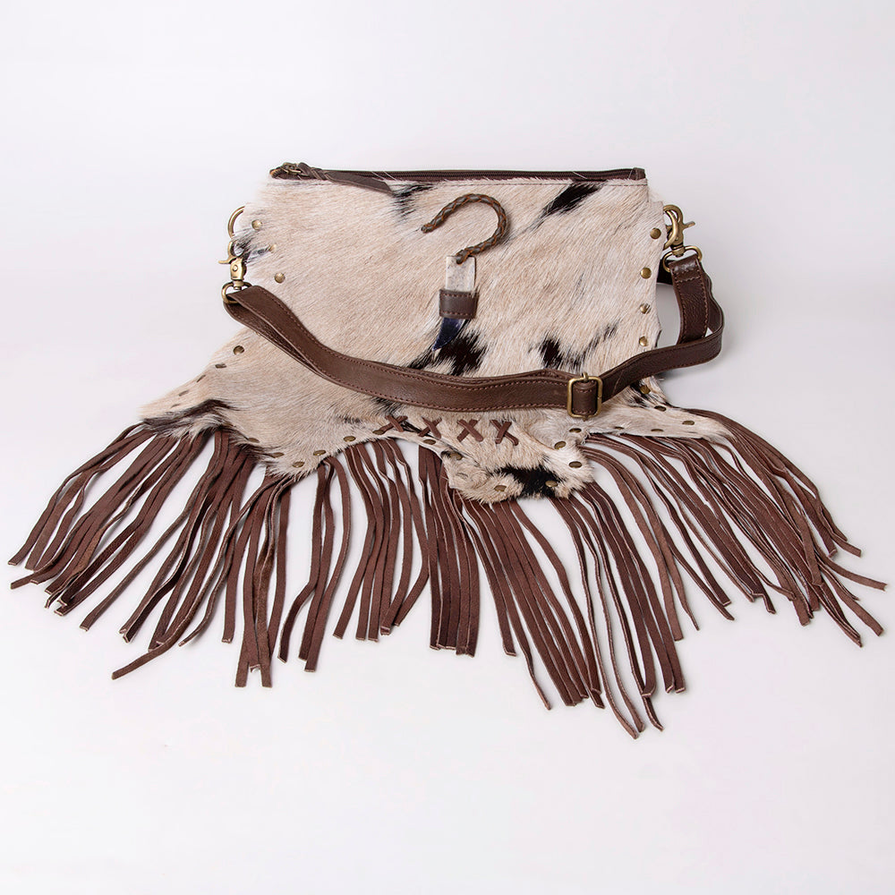 American Darling Hair On Genuine Leather Women Bag Western Handbag Purse