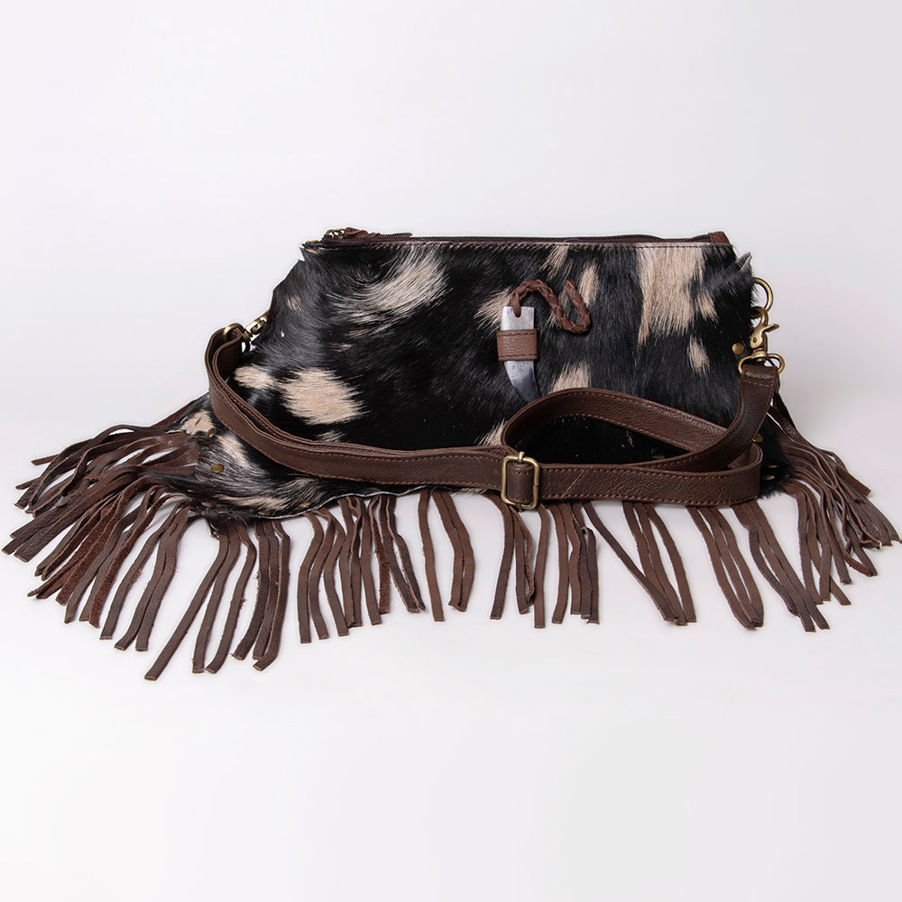 American Darling Hair On Genuine Leather Women Bag Western Handbag Purse