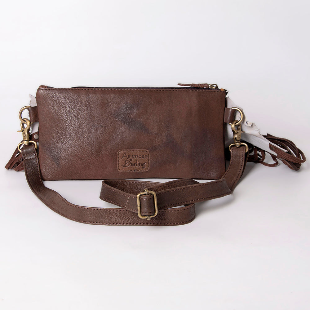 American Darling Hair On Genuine Leather Women Bag Western Handbag Purse