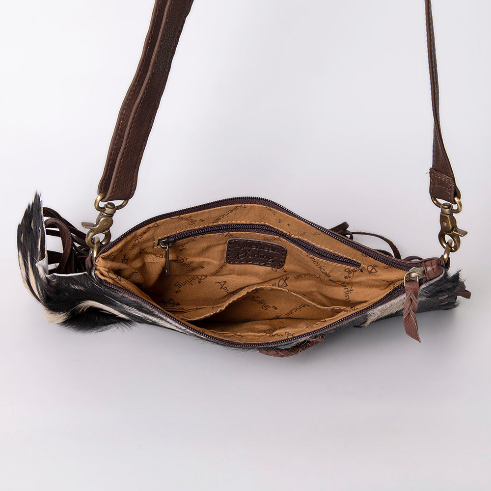 American Darling Hair On Genuine Leather Women Bag Western Handbag Purse