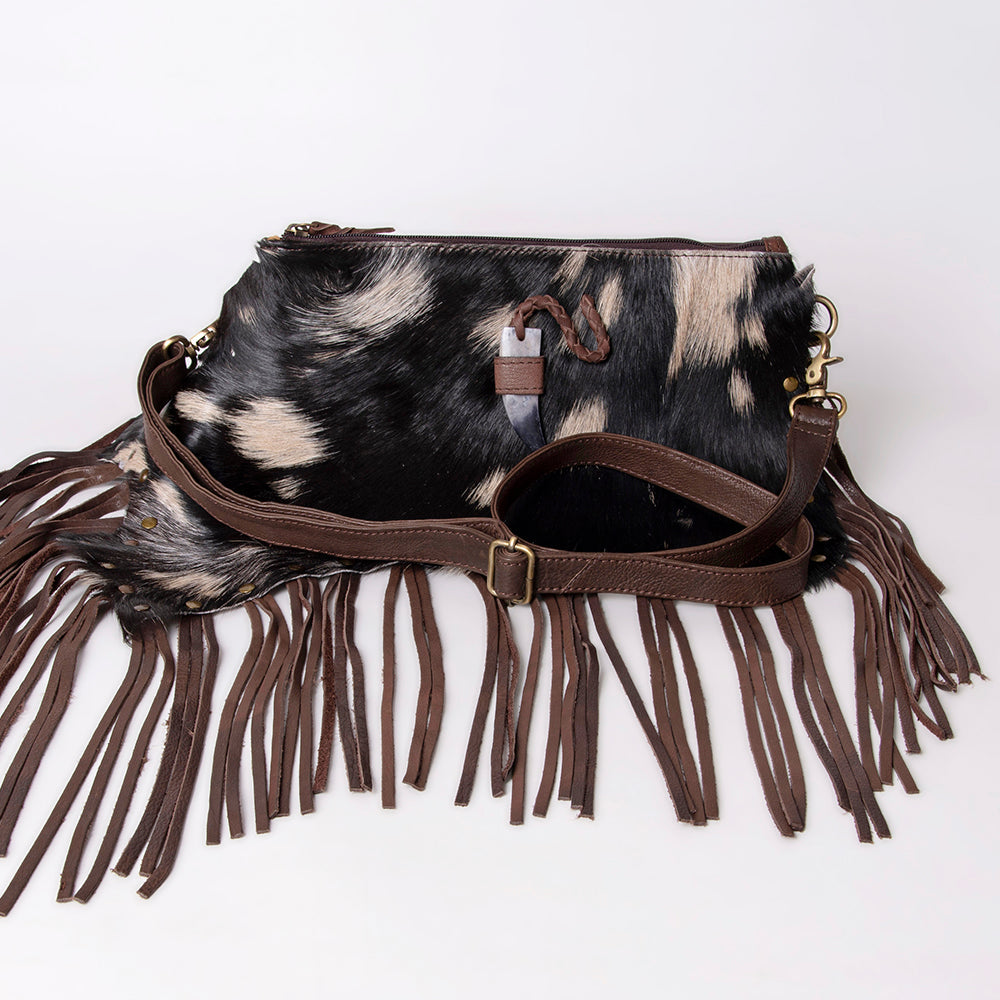 American Darling Hair On Genuine Leather Women Bag Western Handbag Purse