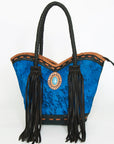 American Darling ADBGD175 Tote Hair On Genuine Leather women bag western handbag purse