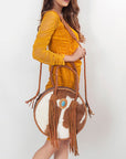 American Darling Tote Hair-On Genuine Leather Western Women Bag Handbag Purse | Travel Bags College Casual