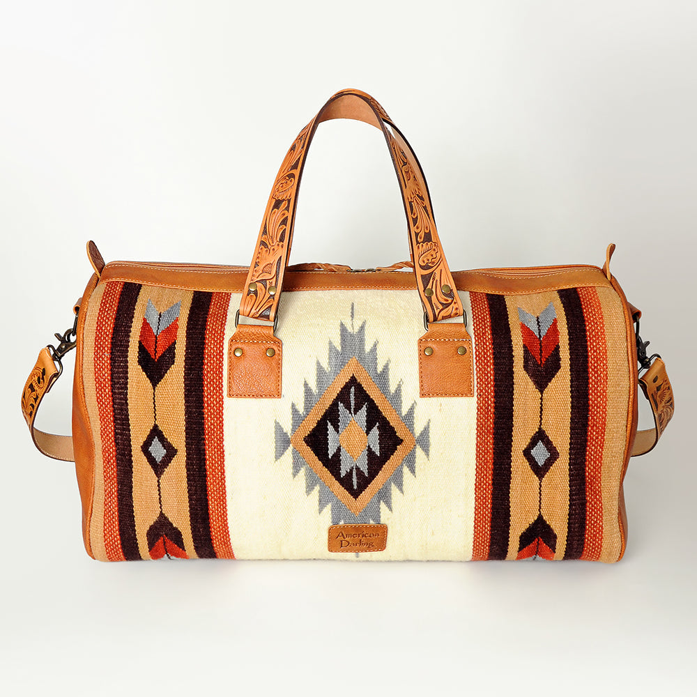 ADBG870C American Darling Hand Tooled Saddle Blanket Genuine Leather Women Bag Western Handbag Purse
