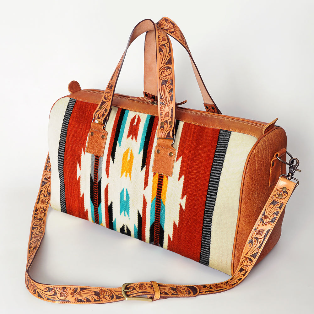 ADBG870E American Darling Saddle Blanket Genuine Leather Women Bag Western Handbag Purse