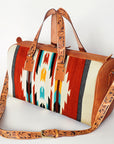 ADBG870E American Darling Saddle Blanket Genuine Leather Women Bag Western Handbag Purse