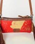 American Darling Small Crossbody Hair On Genuine Leather Women Bag Western Handbag Purse