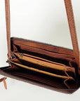 American Darling ADBG871 Small Crossbody Hair-On Genuine Leather Women Bag Western Handbag Purse