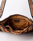 American Darling ADBGA283B Messenger Hand Tooled Saddle Blanket Genuine Leather women bag western handbag purse