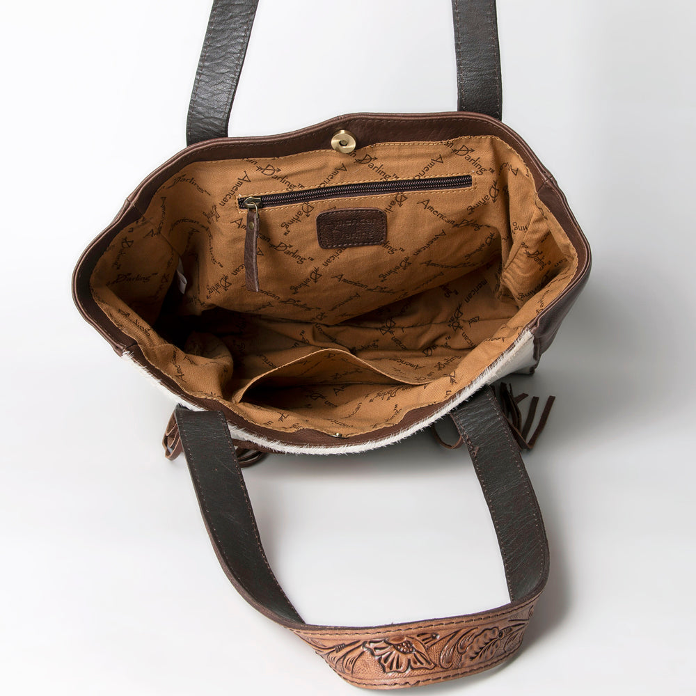 American Darling ADBGA284C Tote Hair-On Genuine Leather Women Bag Western Handbag Purse