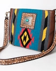 American Darling Messenger Saddle Blanket Genuine Leather Women Bag Western Handbag Purse
