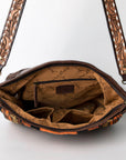 American Darling ADBGA288A Large Crossbody Hand Tooled Saddle Blanket Genuine Leather women bag western handbag purse