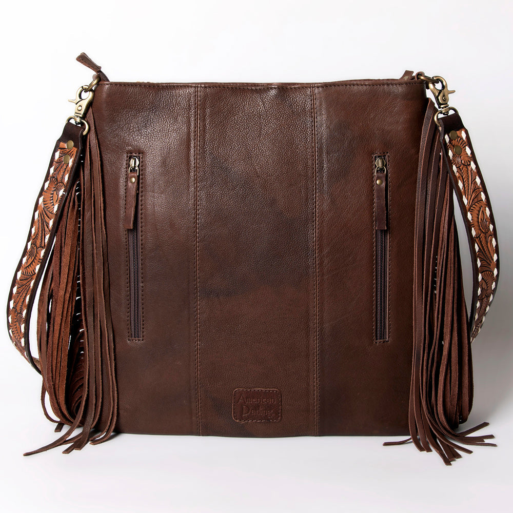 American Darling Messenger Hand Tooled Saddle Blanket Genuine Leather women bag western handbag purse