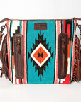 American Darling ADBGZ576A Signature Crossbody Hand Tooled Saddle Blanket Genuine Leather women bag western handbag purse