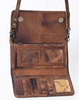 American Darling Hair On Genuine Leather Women Bag Western Handbag Purse
