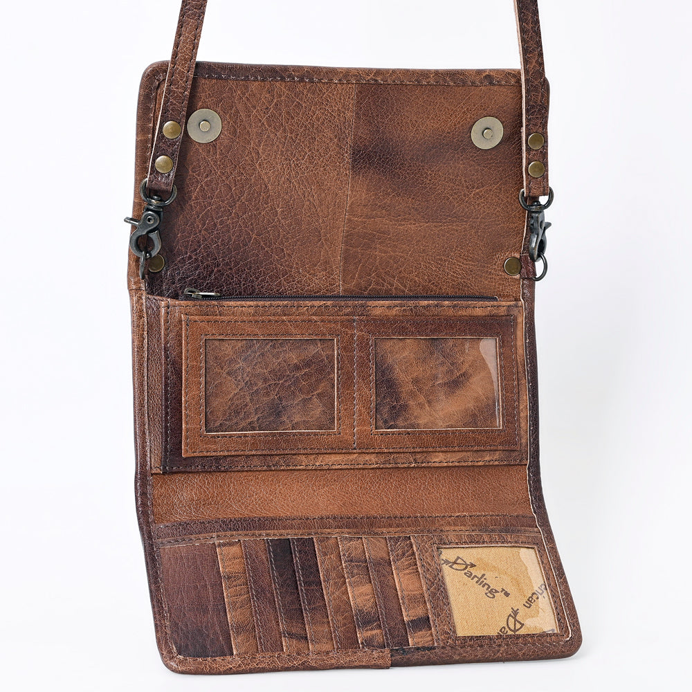 American Darling Hair On Genuine Leather Women Bag Western Handbag Purse