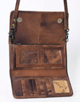 American Darling Hair On Genuine Leather Women Bag Western Handbag Purse