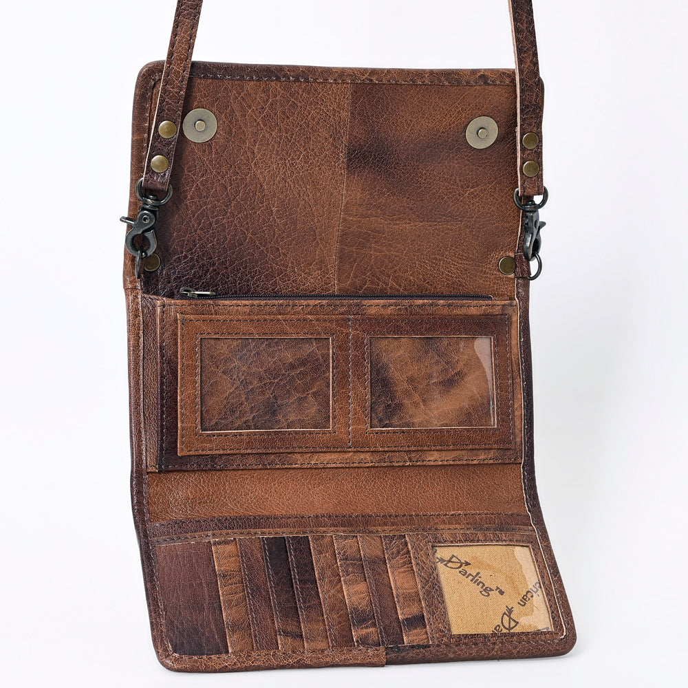 American Darling Hair On Genuine Leather Women Bag Western Handbag Purse