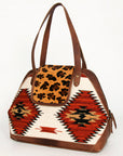ADBG881B American Darling Saddle Blanket Hair On Genuine Leather Women Bag Western Handbag Purse