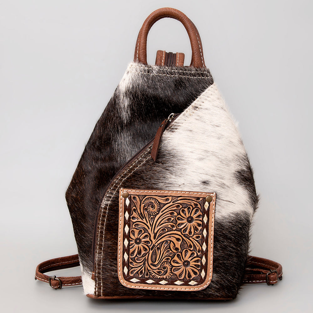 ADBG883 American Darling Hand Tooled Hair On Genuine Leather Women Bag Western Handbag Purse