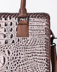 American Darling Crocodile Embossed Genuine Leather Women Bag Western Handbag Purse