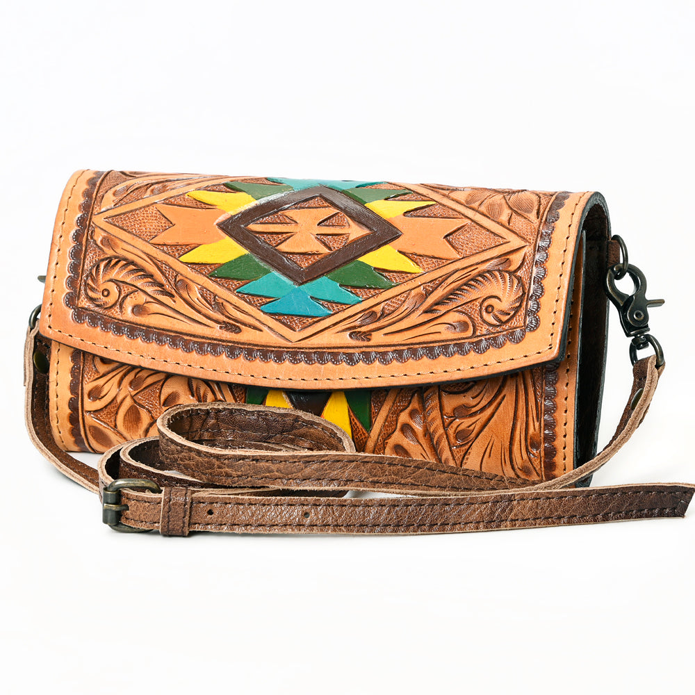 American Darling Wallet Hand Tooled Genuine Leather women bag western handbag purse