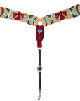 HILASON Western Wool Breast Collar Headstall Set Tack Set Tan