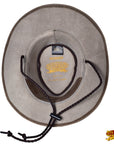 Hilason Crazy Horse Cow Leather Cowboy Hat Grey