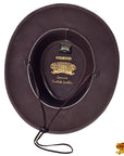 Cow Split 2-tone Leather Chocolate Brown Cowboy Hat Hilason