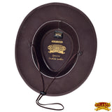 Cow Split 2-tone Leather Chocolate Brown Cowboy Hat Hilason