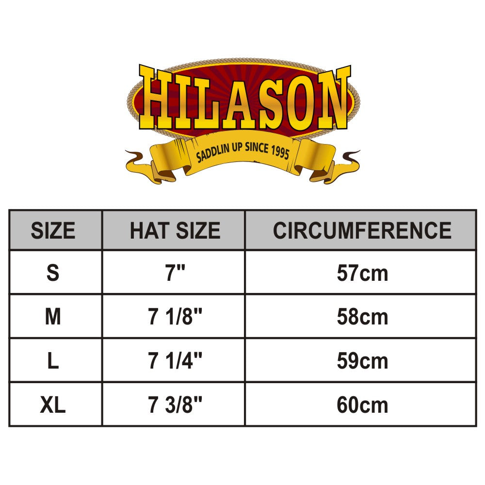 Hilason Cow Leather laminated Cowboy Hat Black
