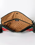 American Darling ADBG1128B Cross Body Hand Tooled Saddle Blanket Genuine Leather women bag western handbag purse