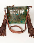 American Darling Small Crossbody Saddle Blanket Genuine Leather women bag western handbag purse