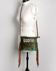 American Darling Small Crossbody Saddle Blanket Genuine Leather women bag western handbag purse