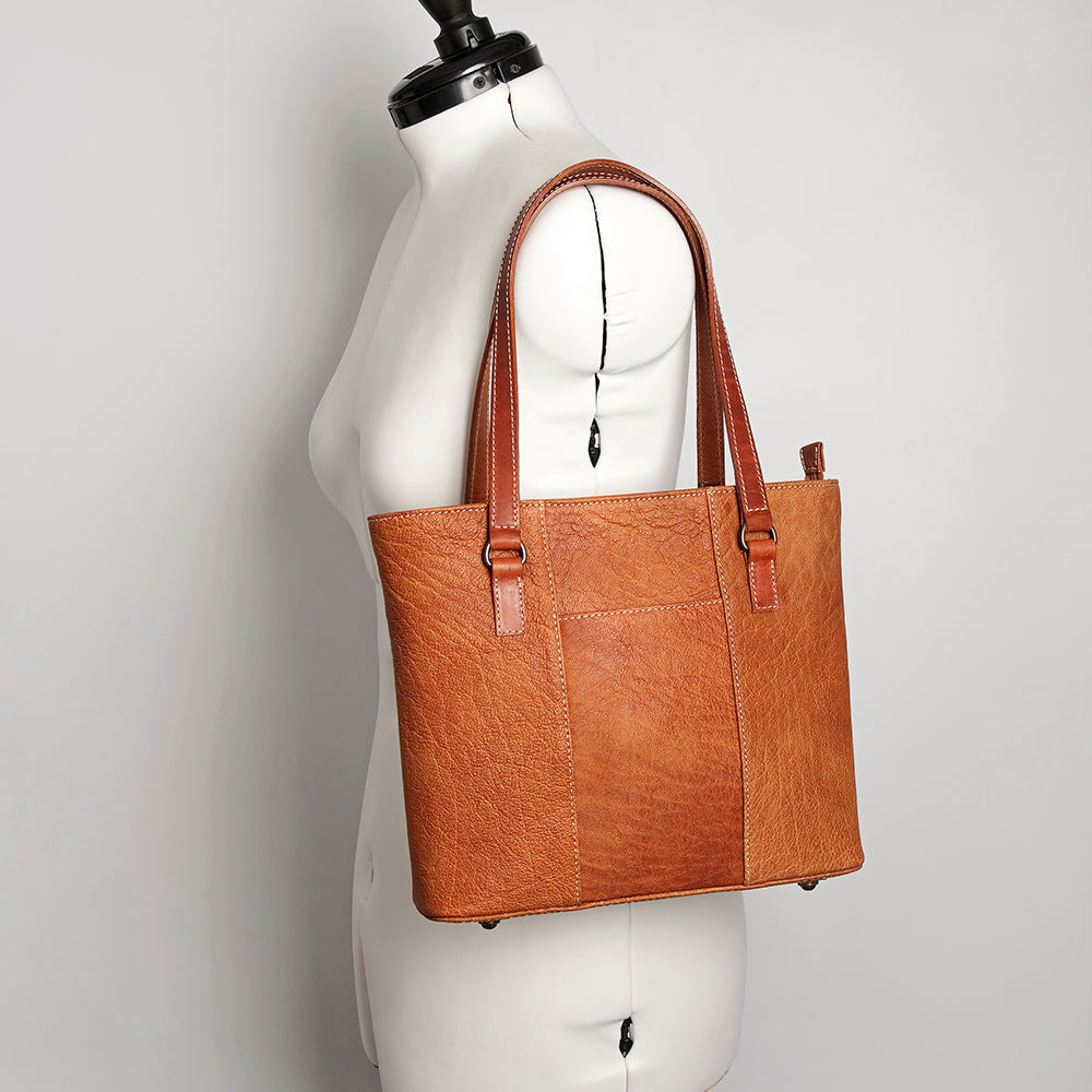 American Darling Tote Hand Tooled Hair-On Genuine Leather Western Women Bag Handbag Purse | Travel Bags College Casual