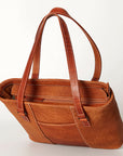 American Darling Tote Hand Tooled Hair-On Genuine Leather Western Women Bag Handbag Purse | Travel Bags College Casual